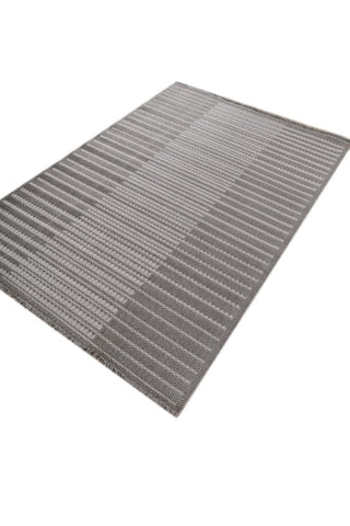 Strivon Gray Ivory Polypropylene Rug