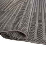 Strivon Gray Ivory Polypropylene Rug