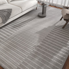 Asterlane Cyan Blue & Steel Gray Rug