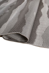 Asterlane Cyan Blue & Steel Gray Rug