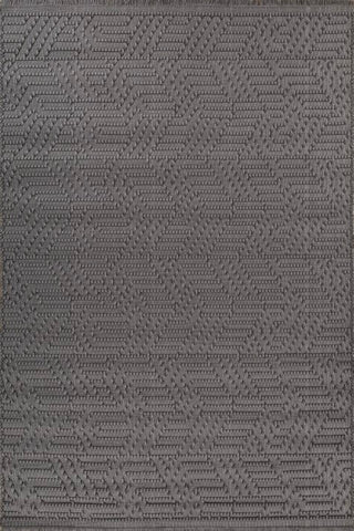 Trevix Slate Gray Polypropylene Rug