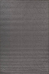 Trevix Slate Gray Polypropylene Rug