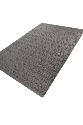 Trevix Slate Gray Polypropylene Rug
