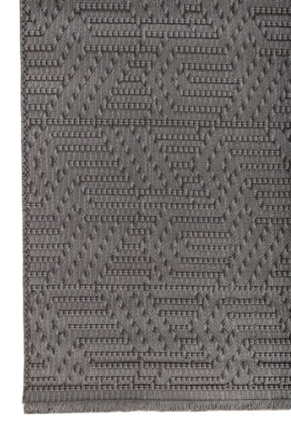 Trevix Slate Gray Polypropylene Rug