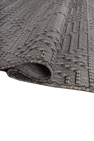 Trevix Slate Gray Polypropylene Rug