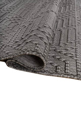 Trevix Slate Gray Polypropylene Rug