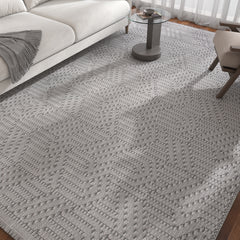 Asterlane Cyan Blue & Steel Gray Rug