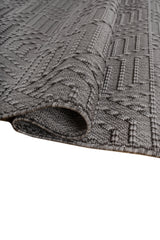 Asterlane Cyan Blue & Steel Gray Rug