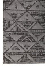 Asterlane Cyan Blue & Steel Gray Rug