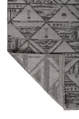 Asterlane Cyan Blue & Steel Gray Rug