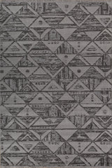 Asterlane Cyan Blue & Steel Gray Rug