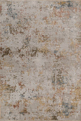 Elvora Ochre Linen Polypropylene Rug