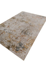 Elvora Ochre Linen Polypropylene Rug