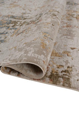 Elvora Ochre Linen Polypropylene Rug