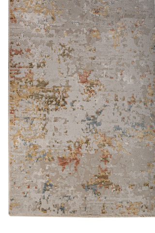 Soft Abstract Rug 6'6X10 Ft | Yellow Flash Linen Carpet For Living Room, Bedroom, Dining Room