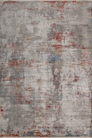 Zareon Rust Gray Polypropylene Rug