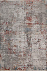 Zareon Rust Gray Polypropylene Rug