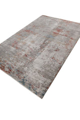 Zareon Rust Gray Polypropylene Rug
