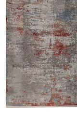 Zareon Rust Gray Polypropylene Rug