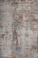 Zareon Rust Gray Polypropylene Rug