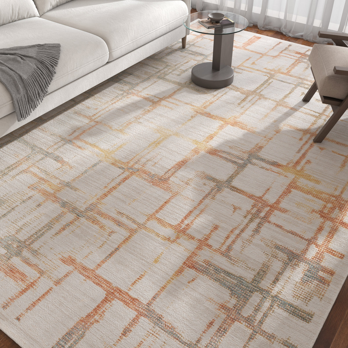 Asterlane White & Russet Rug