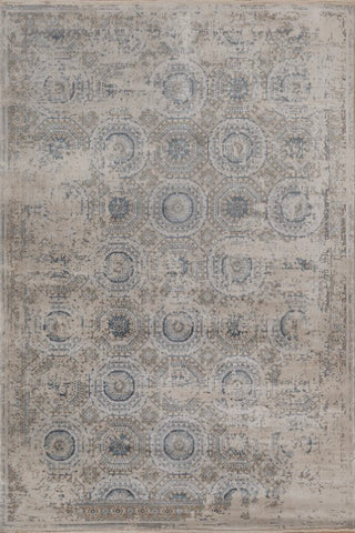 Selmora Linen Blue Polypropylene Rug