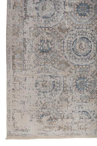 Selmora Linen Blue Polypropylene Rug