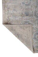 Selmora Linen Blue Polypropylene Rug