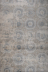 Selmora Linen Blue Polypropylene Rug