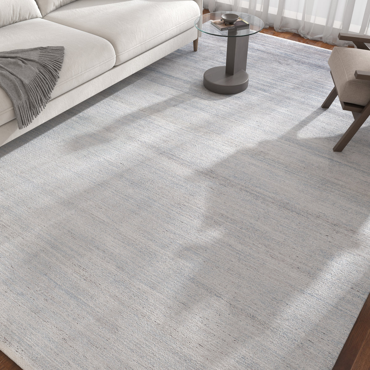 Asterlane White & Ocean Blue Rug