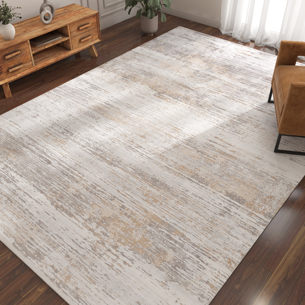 Asterlane White & London Fog Rug