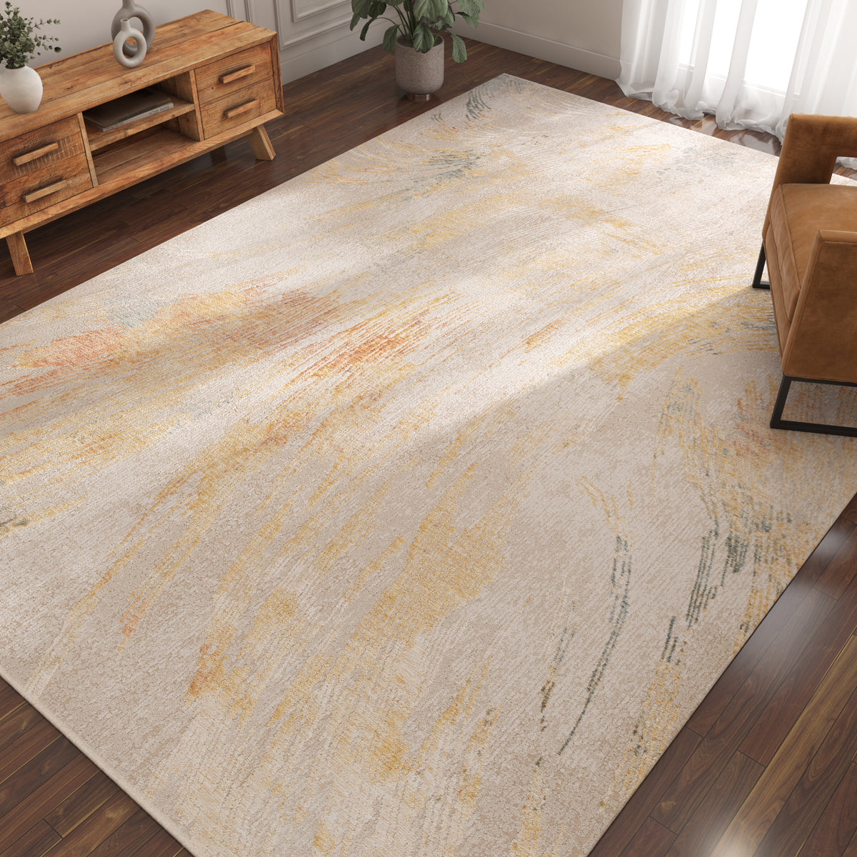 Asterlane Sky & Orange Rug