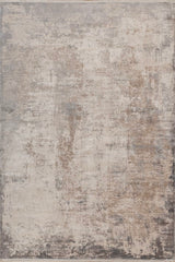 Bravon Beige Gray Polypropylene Rug