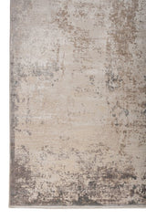 Bravon Beige Gray Polypropylene Rug