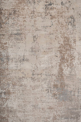 Bravon Beige Gray Polypropylene Rug
