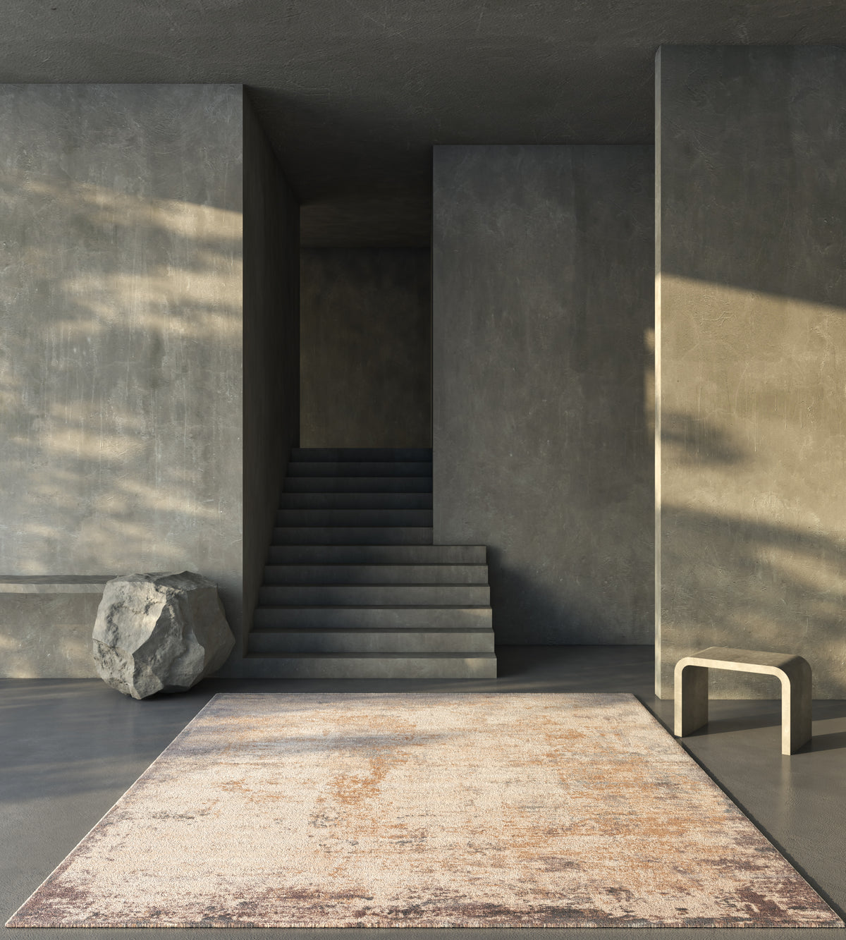 Asterlane Medium Taupe & Soft Beige Rug