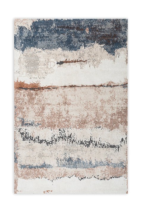 Buy Abstract Cream & Light Rust Color Rug Online - Asterlane