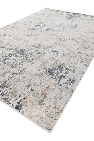 Asterlane Abstract Frost Gray & Honey Yellow Rug - Asterlane