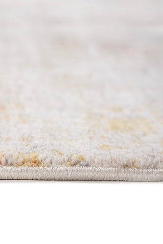 Asterlane Abstract Lemon & Beige Color Rug - Asterlane
