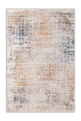 Asterlane Abstract Lemon & Beige Color Rug - Asterlane