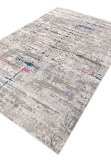 Asterlane Abstract Natural Gray & Pearl Blue Color Rug - Asterlane
