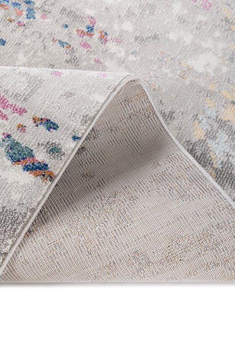 Asterlane Abstract Natural Gray & Pearl Blue Color Rug - Asterlane
