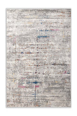 Asterlane Abstract Natural Gray & Pearl Blue Color Rug - Asterlane