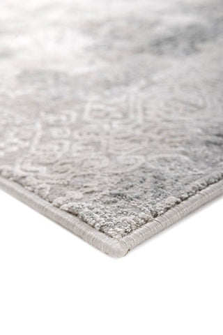 Asterlane Abstract Winter White & Crystal Gray Color Rug - Asterlane