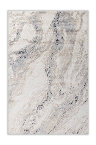 Asterlane Marble Ivory Cream & Dark Brown Color Rug - Asterlane