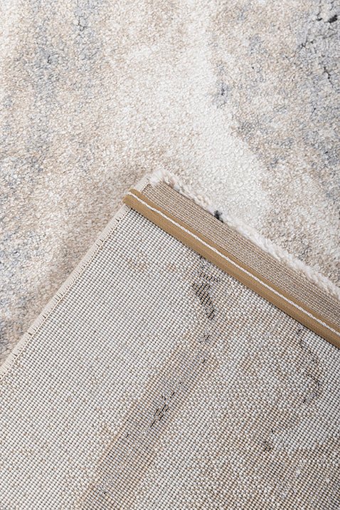 Asterlane Marble Ivory Cream & Dark Brown Color Rug - Asterlane