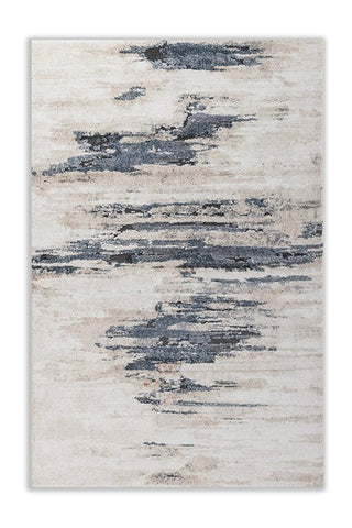 Asterlane Modern Creamy White & Light Blue Color Rug - Asterlane
