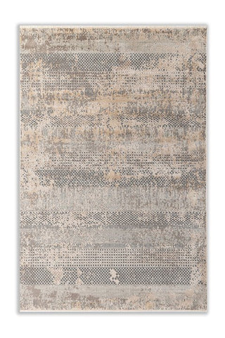 Asterlane Modern Crystal Gray & Medium Ivory Color Rug - Asterlane
