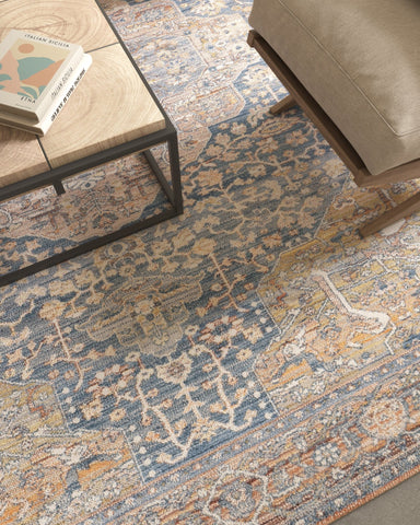 Asterlane Traditional Dark Blue & Light Rust Color - Asterlane