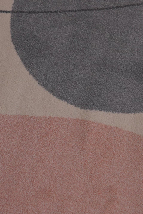 Asterlane Abstract Light Gray & Natural White Designer Rug